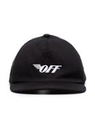 Off-white Black Logo Cotton Baseball Cap