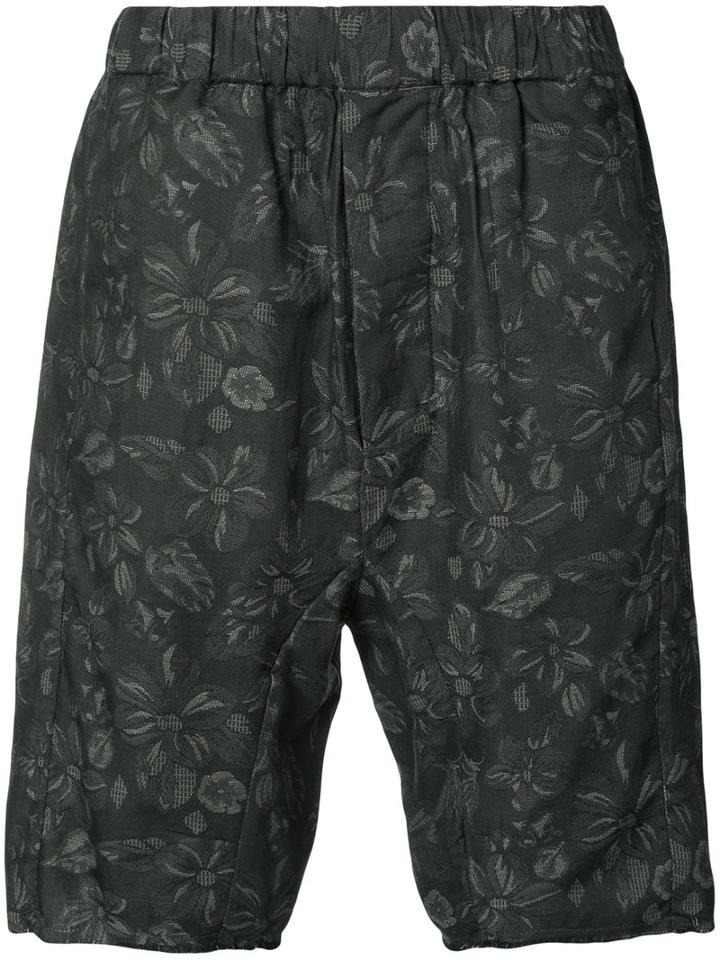 Chapter - Floral-print Shorts - Men - Cotton - 34, Black, Cotton