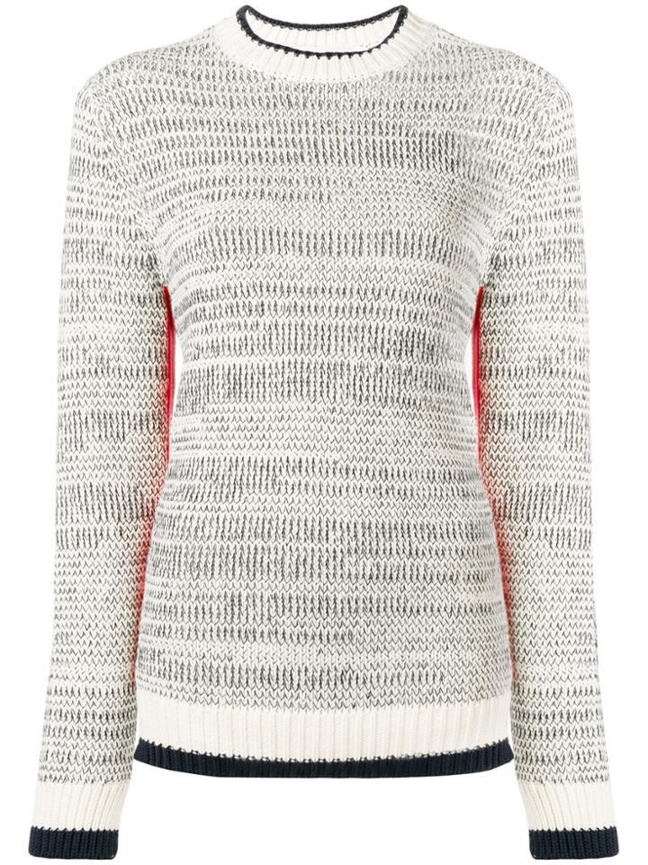 Victoria Victoria Beckham Contrasting Knit Jumper - Nude & Neutrals