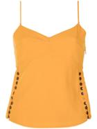 Nk Silk Top - Yellow & Orange