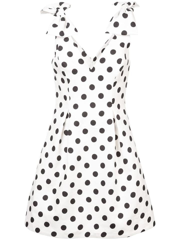 Zimmermann Polka Dot Mini Dress - White