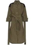 Loewe Tie-waist Maxi Coat - Green