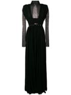 Philosophy Di Lorenzo Serafini Lace Panel Evening Dress - Black