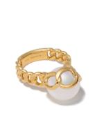 Tasaki 18kt Yellow Gold Stretched Ring