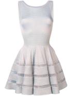 Alaïa Pre-owned Lurex Knit Flared Dress - Silver