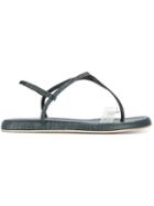 Giorgio Armani Pre-owned Slingback Flat Sandals - Blue