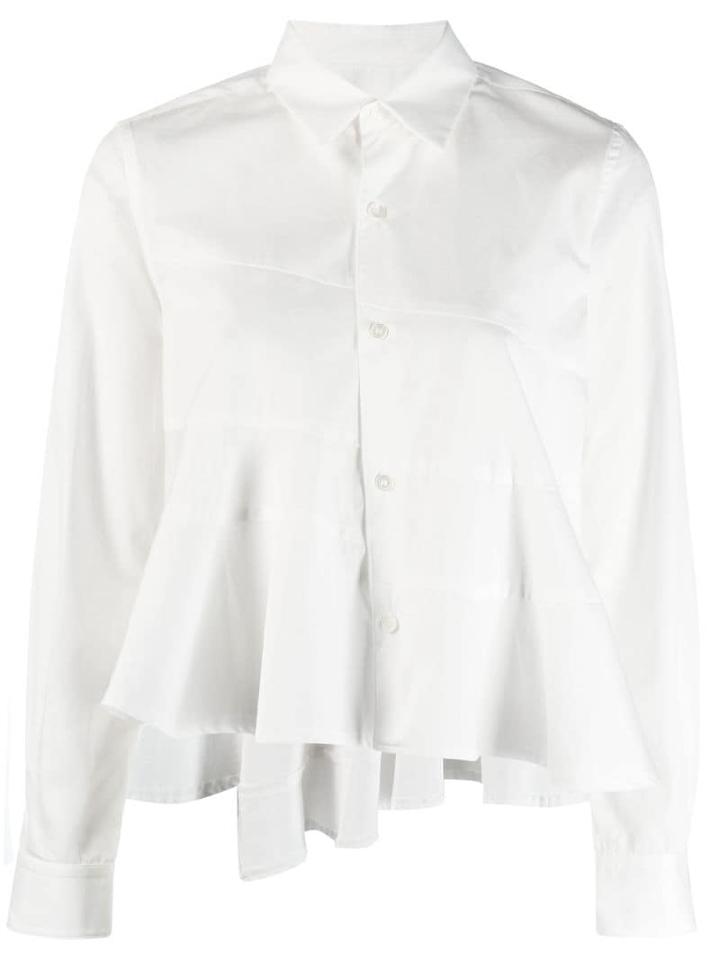 Comme Des Garçons Girl Peplum Hem Shirt - White