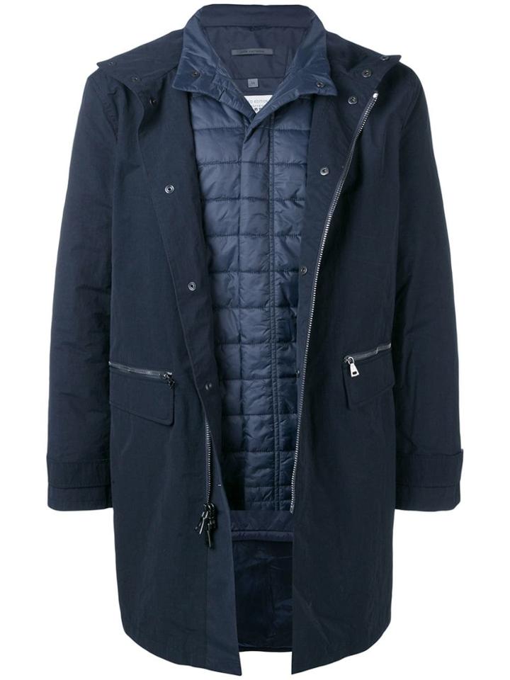John Varvatos Padded Interior Coat - Blue