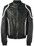 Les Hommes Urban Banded Collar Zipped Jacket, Men's, Size: 52, Black, Cotton/lamb Skin/polyester/viscose