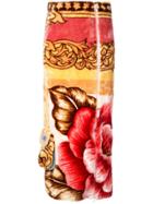 Marine Serre Flower Baroque Print Skirt - Orange