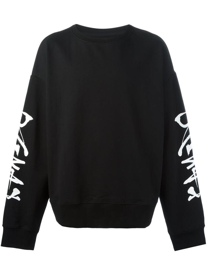 D.gnak Oversized Sweatshirt, Men's, Size: 48, Black, Cotton