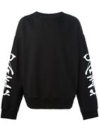 D.gnak Oversized Sweatshirt, Men's, Size: 48, Black, Cotton