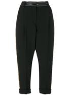 Dolce & Gabbana Sequinned Cropped Trousers - Black