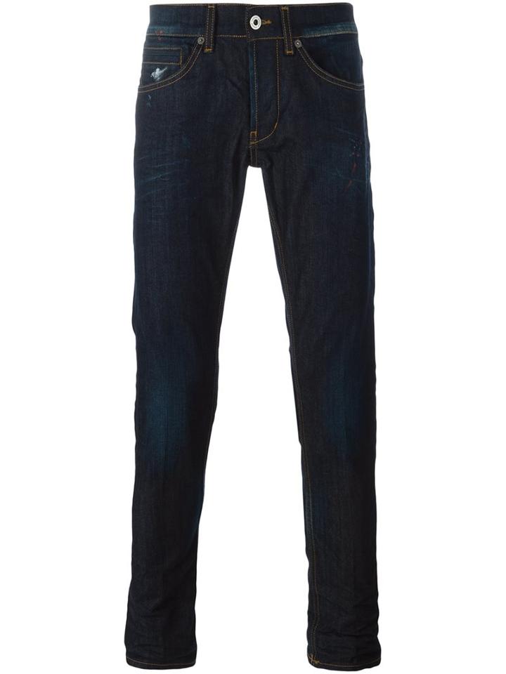 Dondup 'george' Slim Jeans, Men's, Size: 31, Blue, Cotton/spandex/elastane