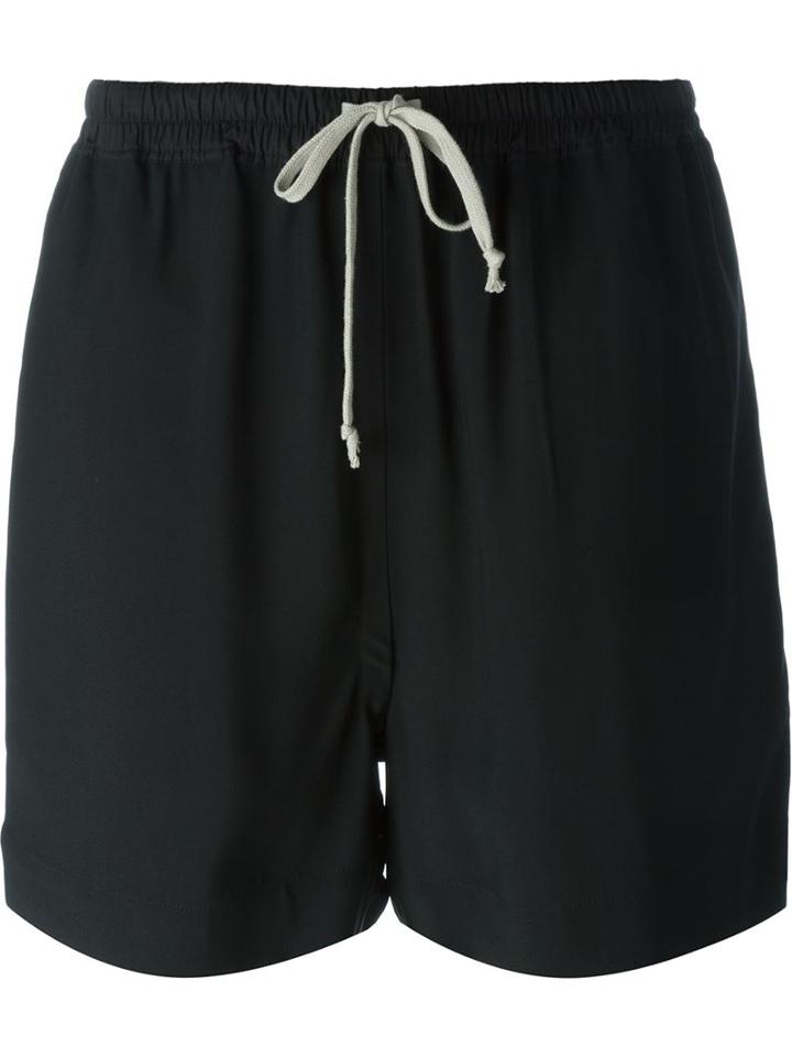 Rick Owens Oversized Shorts, Women's, Size: 40, Black, Viscose/acetate/cotton