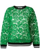 Valentino Lace Sweatshirt - Green