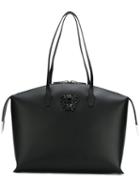 Versace 'palazzo Medusa' Curved Shoulder Bag, Women's, Black