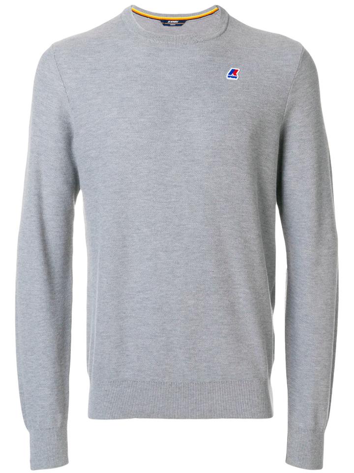 K-way Logo Patch Jumper - Grey