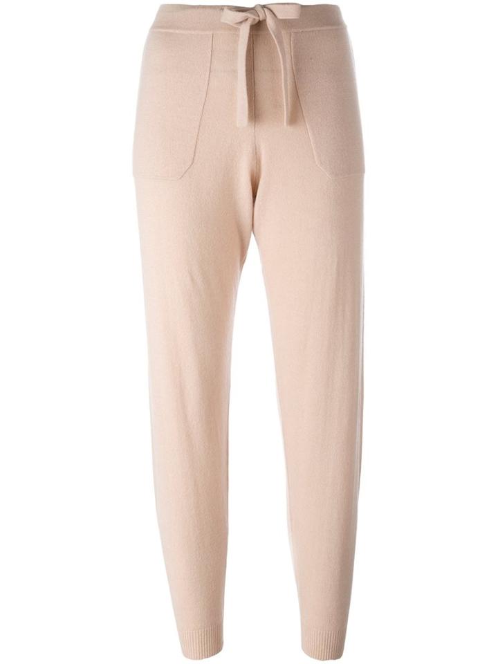 Allude Cropped Track Pants, Women's, Size: Small, Pink/purple, Cashmere/virgin Wool