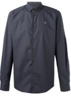 Vivienne Westwood Man Embroidered Logo Shirt, Men's, Size: 54, Grey, Cotton/spandex/elastane