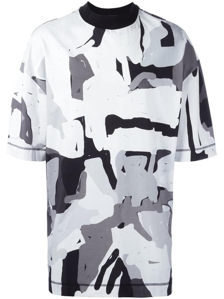 Études Abstract Print T-shirt - Grey