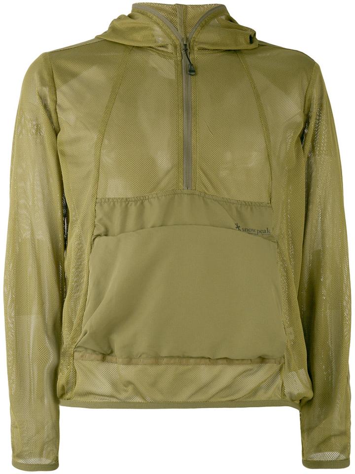Snow Peak - Hooded Windbreaker Jacket - Men - Polyester - S/m, Green, Polyester