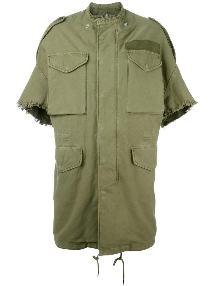 R13 Oversized Parka, Women's, Size: Large, Green, Cotton