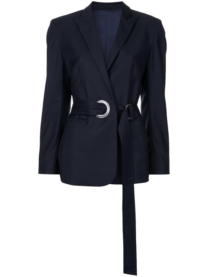 Wynn Hamlyn Belted Blazer - Blue