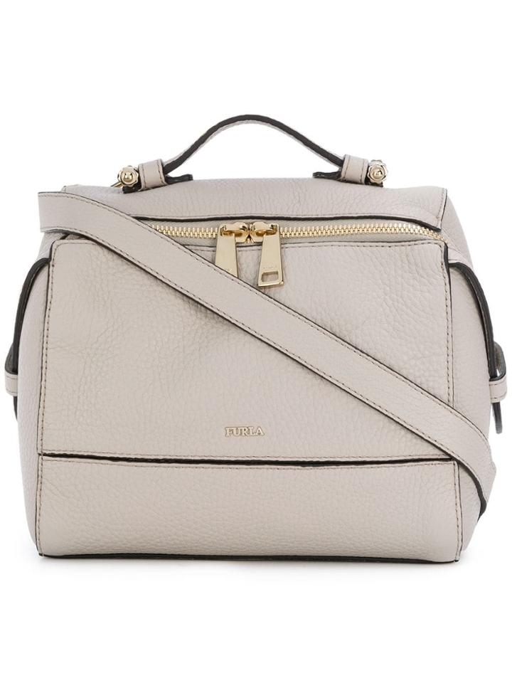 Furla Top Zipped Crossbody Bag - Neutrals