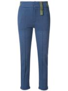 Mr & Mrs Italy Slim Cropped Trousers - Blue