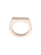 Parts Of Four Geometric Matte Ring - Silver