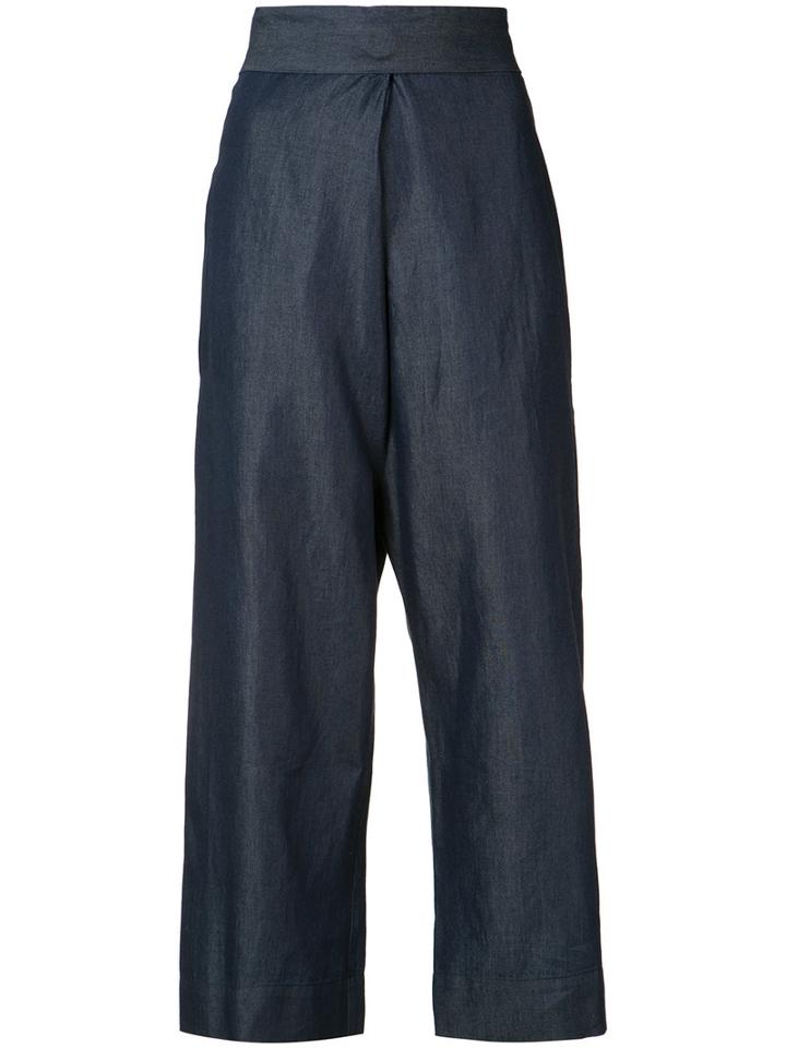 Vivienne Westwood Anglomania - Denim Culottes - Women - Cotton/lyocell - 38, Blue, Cotton/lyocell