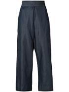 Vivienne Westwood Anglomania - Denim Culottes - Women - Cotton/lyocell - 38, Blue, Cotton/lyocell