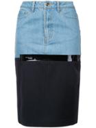 Each X Other Midi Denim Skirt - Blue