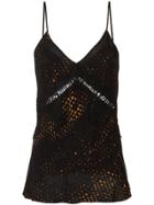 Tufi Duek Spaghetti Straps Top - Black