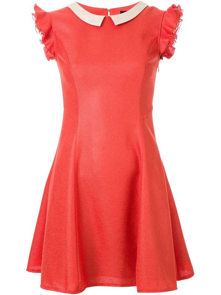 Loveless Frill Trim Flared Dress