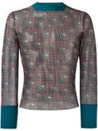Jean Paul Gaultier Vintage Printed Sheer Top - Multicolour