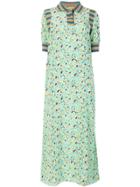 Marni Long Flower Dress - Green