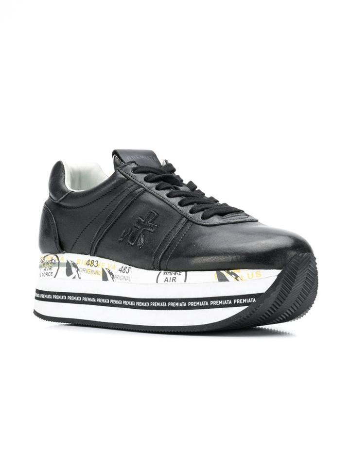 Premiata Beth Platform Sneakers - Black