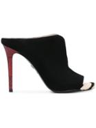 Roberto Cavalli Peep Toe Sandals - Black