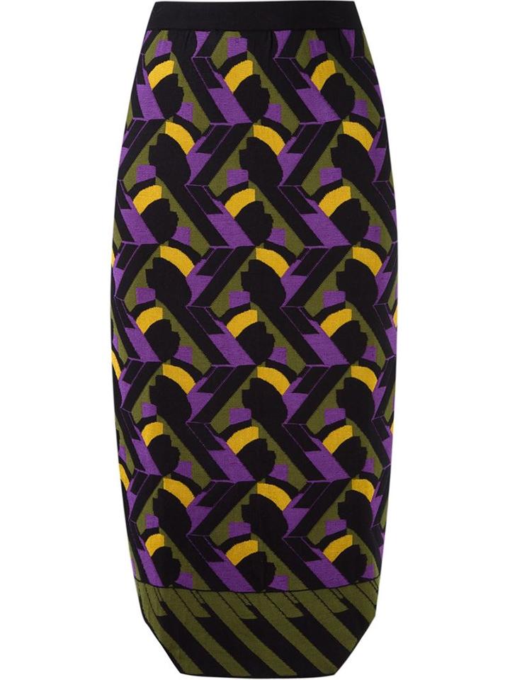 Gig Knit Pencil Skirt, Women's, Size: Medium, Black, Viscose/polyimide