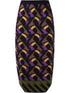 Gig Knit Pencil Skirt, Women's, Size: Medium, Black, Viscose/polyimide