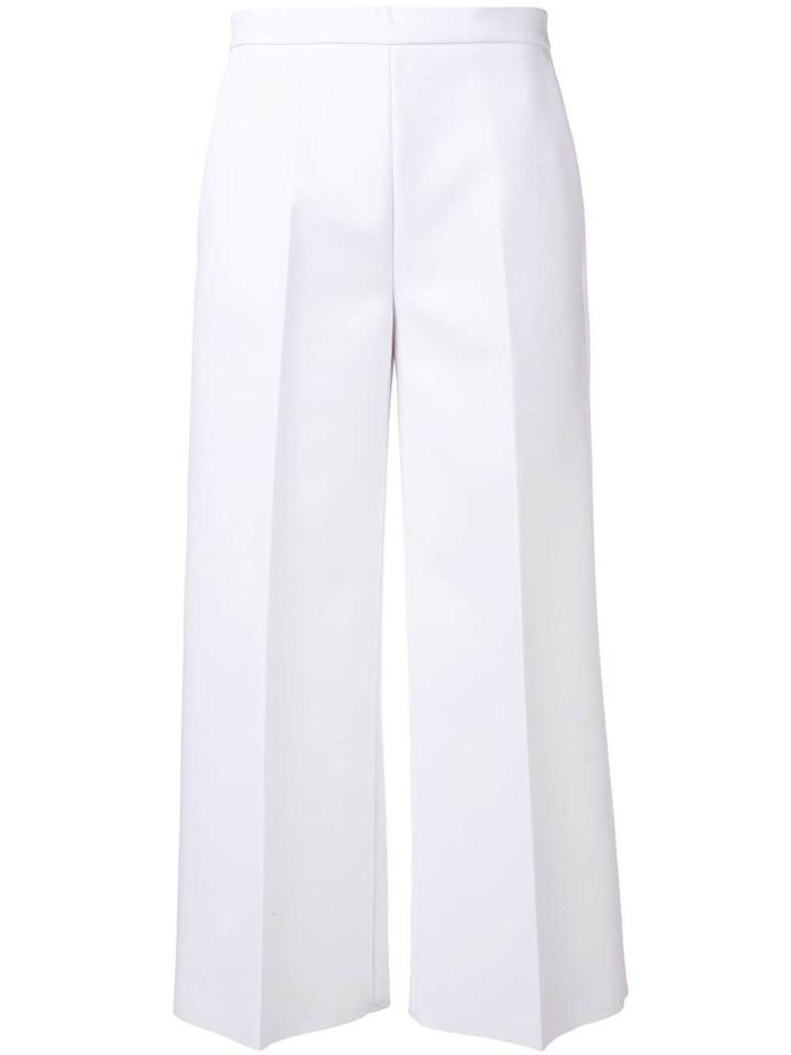 Msgm Cropped Trousers - White