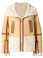 Courrèges Oversized Zipped Aviator Jacket - Brown