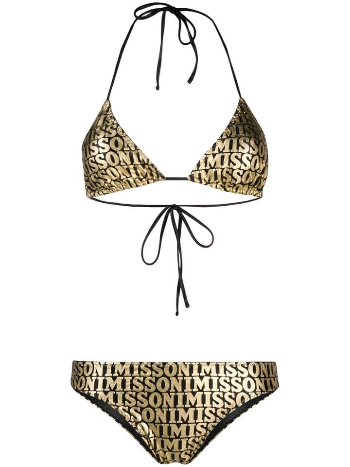 Missoni Mare All-over Print Bikini - Gold