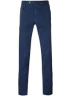 Pt01 Super Slim Fit Trousers, Men's, Size: 56, Blue, Cotton/spandex/elastane