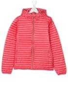 Save The Duck Kids Hooded Padded Jacket - Red