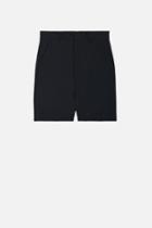 Ami Alexandre Mattiussi Large Bermuda Shorts, Men's, Size: 46, Black, Virgin Wool