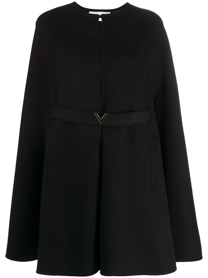 Valentino V Logo Cape - Black