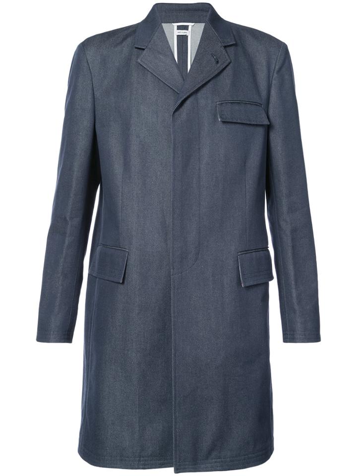 Thom Browne Three Pocket Coat - Blue